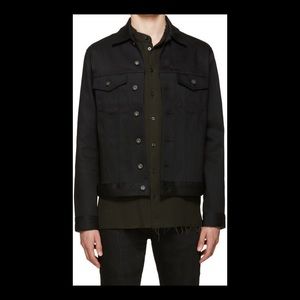 naked and famous black denim jacket
